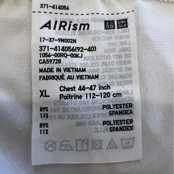 Uniqlo AIRism Crew Neck Short-Sleeve T-Shirt XL - Picture 4 of 4